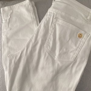 Michael Kors White Izzy Skinny Pants - Size 12